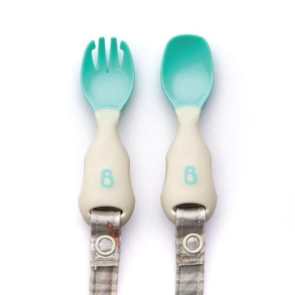 Bibado Woodl And Friends Bundle Coverall Bib And Handi Cutlery With Matching Cutlery In One Box - Zrafh.com - Your Destination for Baby & Mother Needs in Saudi Arabia