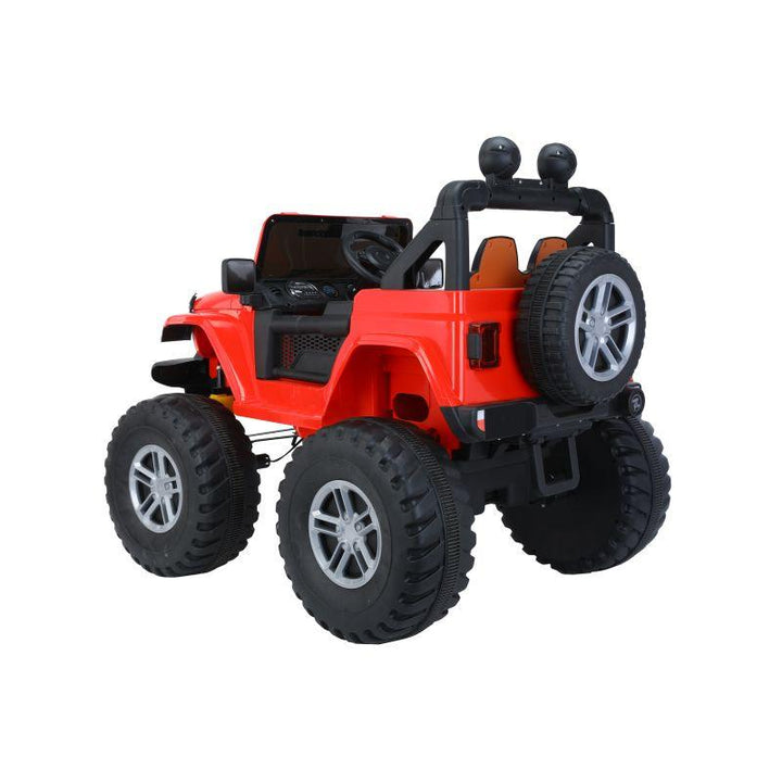 Amla Battery Car With Four Huge Wheels - Red - Zrafh.com - Your Destination for Baby & Mother Needs in Saudi Arabia