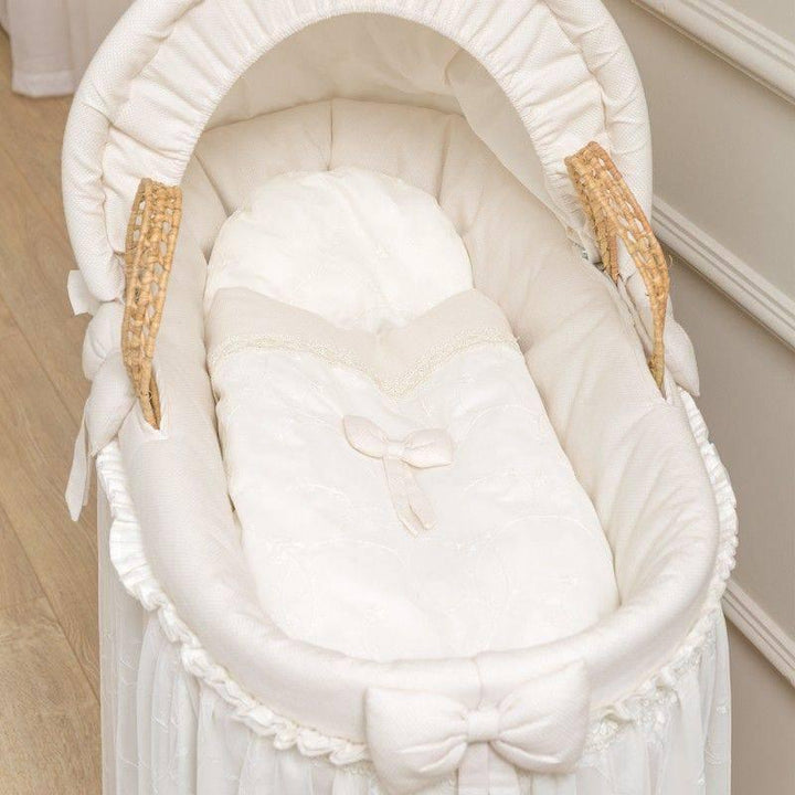 Funna baby Premium Baby Moses basket Set 5415 - Cream - ZRAFH