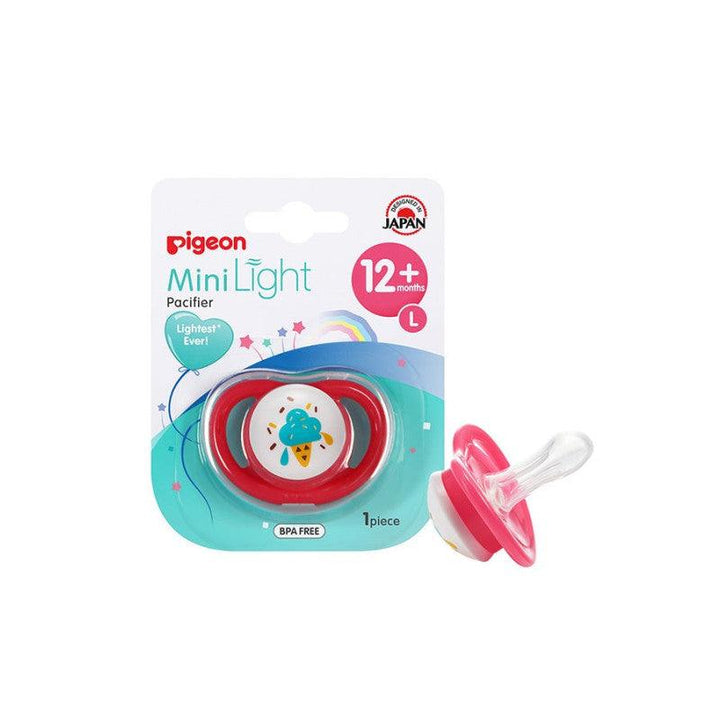 Pigeon Minilight Twin Pacifier Ice Cream And Giraffe - L - 12+ Months - Girl - 2 Pieces - Zrafh.com - Your Destination for Baby & Mother Needs in Saudi Arabia