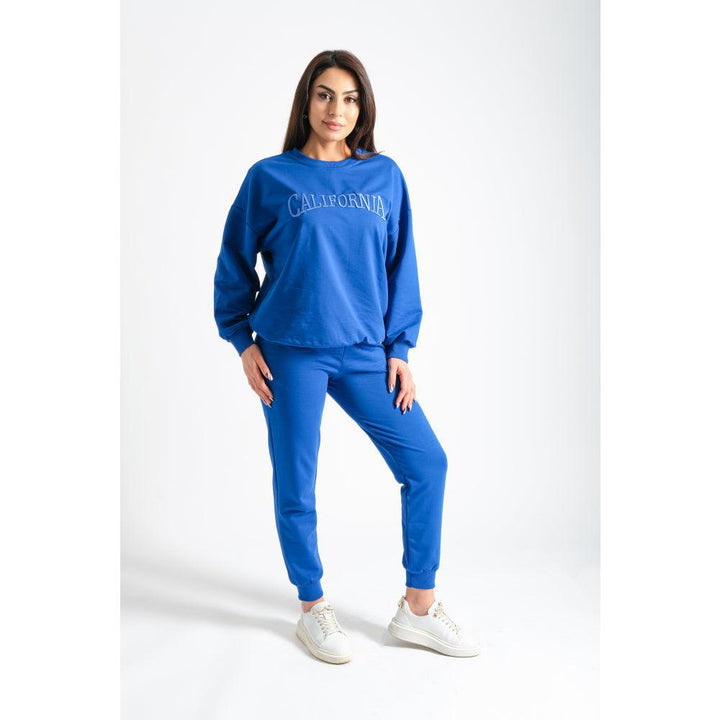 Londonella High Neck Sports Set With Elasticated drawstring waist - Blue - 100194 - Zrafh.com - Your Destination for Baby & Mother Needs in Saudi Arabia