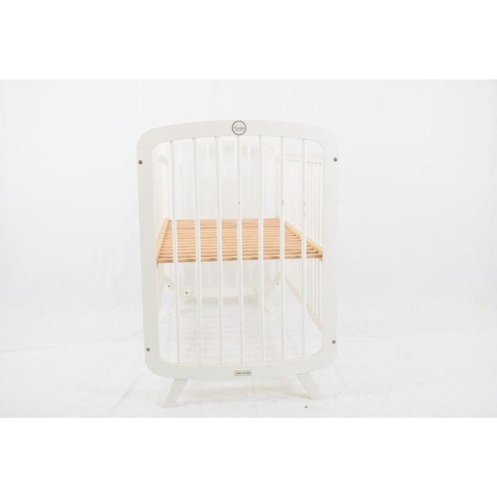 Amla Wooden Baby Crib White TM701-W - ZRAFH