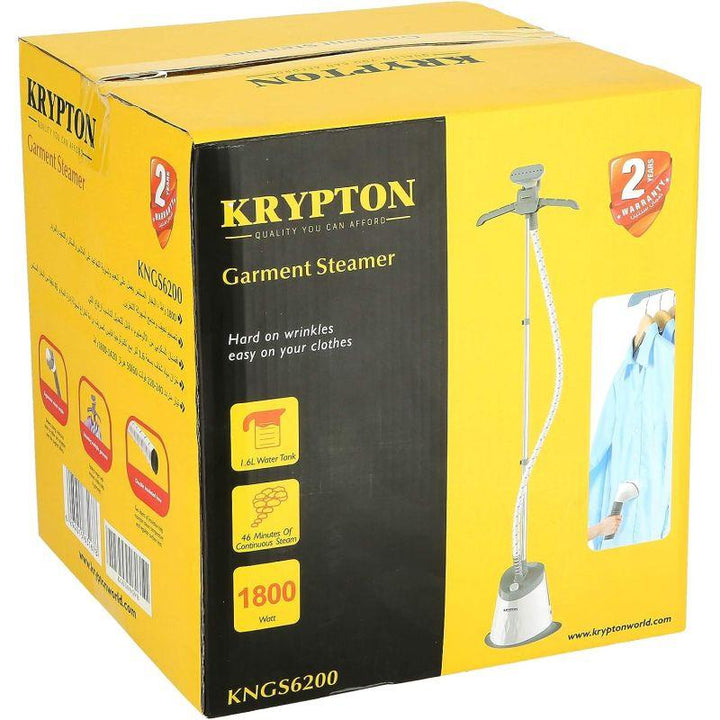 Krypton Garment Steamer - 1.6 L - 1800.0 W - White And Blue - KNGS6200 - Zrafh.com - Your Destination for Baby & Mother Needs in Saudi Arabia