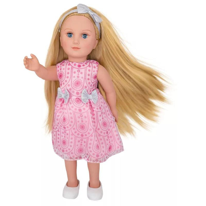Hayati Girl 18-Inch Doll Sandy Long Hair Holiday Dress - ZRAFH