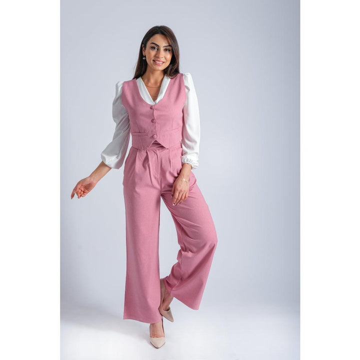 Londonella 2-Piece Set Vest and Pants - Rose Pink - 100179 - Zrafh.com - Your Destination for Baby & Mother Needs in Saudi Arabia