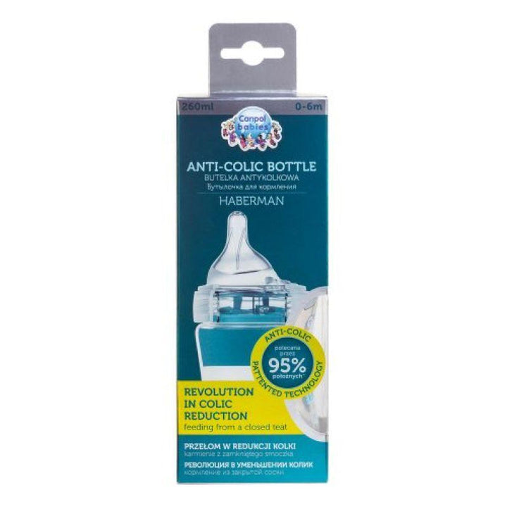 Canpol Anticollic bottle - 260 ml - Turquoise - 1/098_blu - ZRAFH