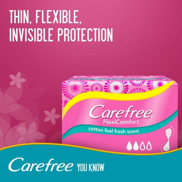 Carefree Female Napkins Flexi Comfort Cotton - 40 Pads - 24 pack - ZRAFH