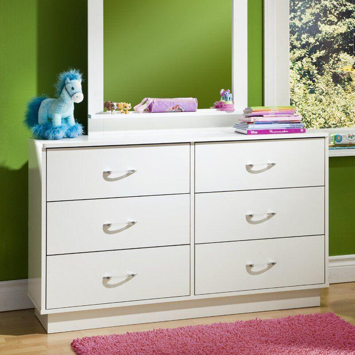 Kids Dresser: 128x45x69 Wood, White by Alhome - Zrafh.com - Your Destination for Baby & Mother Needs in Saudi Arabia