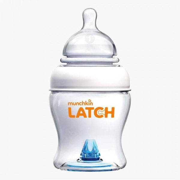 Munchkin Latch Feeding Bottle, 0+ Months, 120 ml - White - ZRAFH