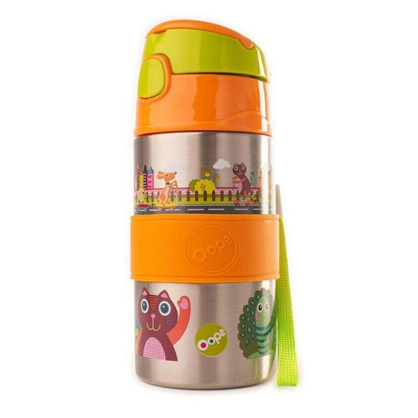 Oops Chic Stainless Steel Bottle - 400 ml - Zrafh.com - Your Destination for Baby & Mother Needs in Saudi Arabia