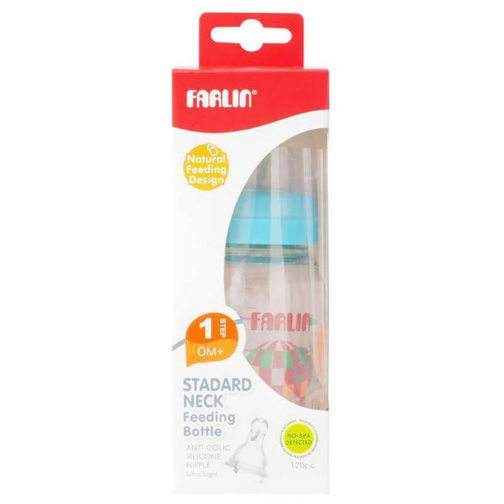 Farlin Baby Feeding Bottle - 120 ml - Blue - ZRAFH