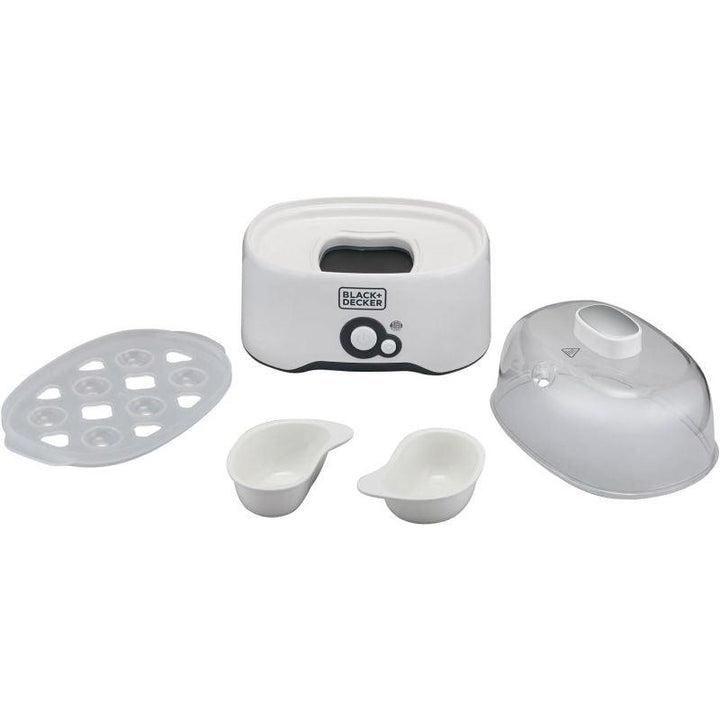 Black And Decker Egg Cooker - 280 W - White - Zrafh.com - Your Destination for Baby & Mother Needs in Saudi Arabia