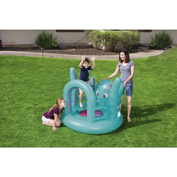 Inflatable Octopus Bouncer For Kids - 1.42x1.37x1.14 m Blue - 26-52267 - ZRAFH