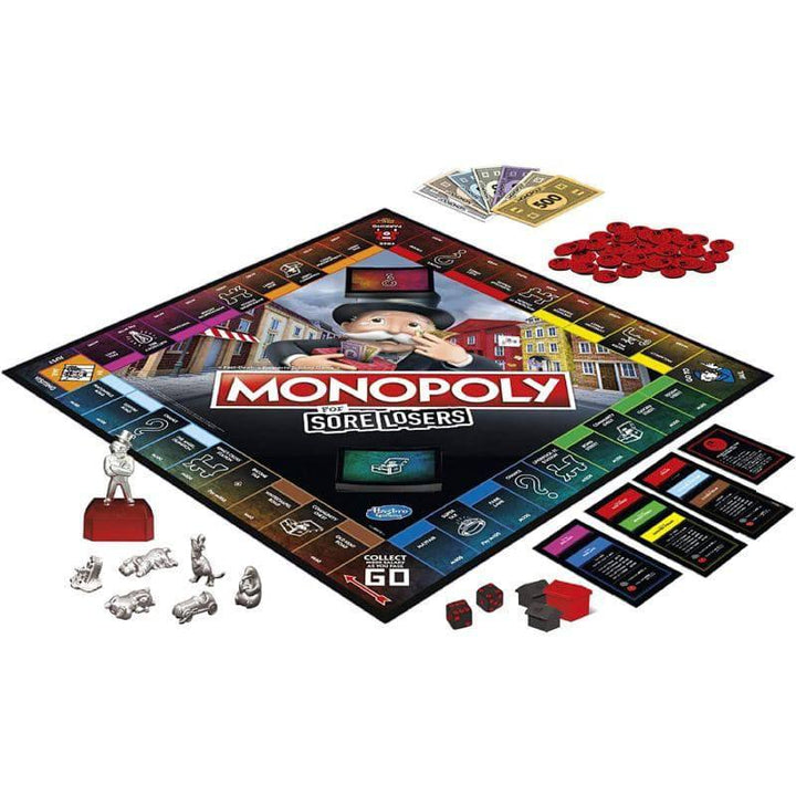 Monopoly Board Game For Sore Losers The Game Where it Pays To Lose - Ages 8 and Up - ZRAFH