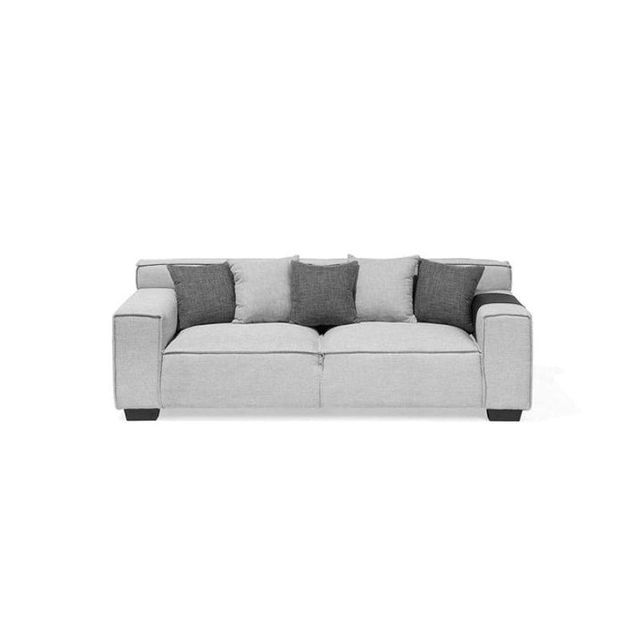 Modern Linen 3 Seater Sofa - Grey - 280x85x85 cm - By Alhome - Zrafh.com - Your Destination for Baby & Mother Needs in Saudi Arabia