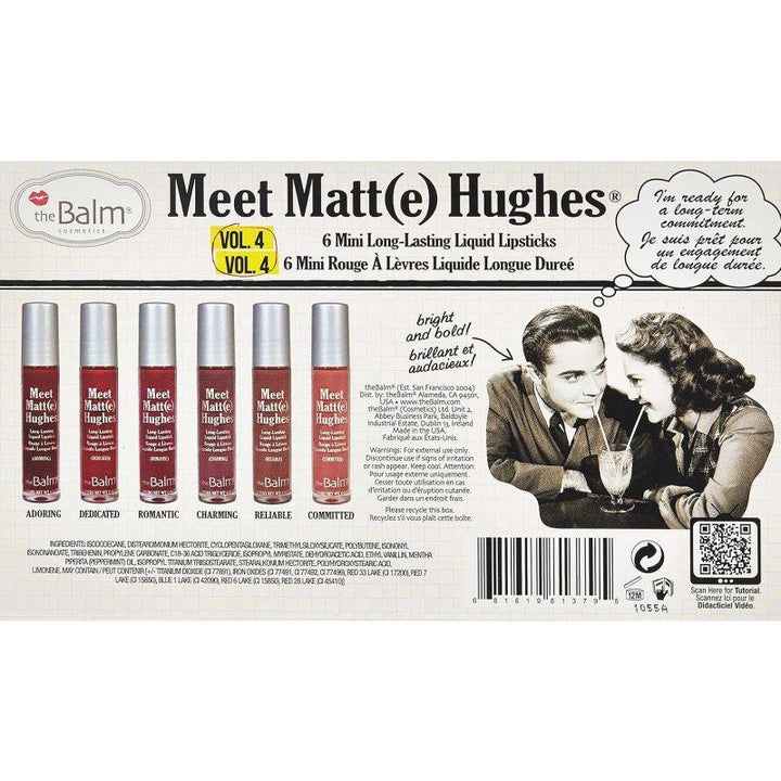 The Balm Meet Matte Hughes Mini Kit 4 Makeup Set - 6 Pieces - Zrafh.com - Your Destination for Baby & Mother Needs in Saudi Arabia