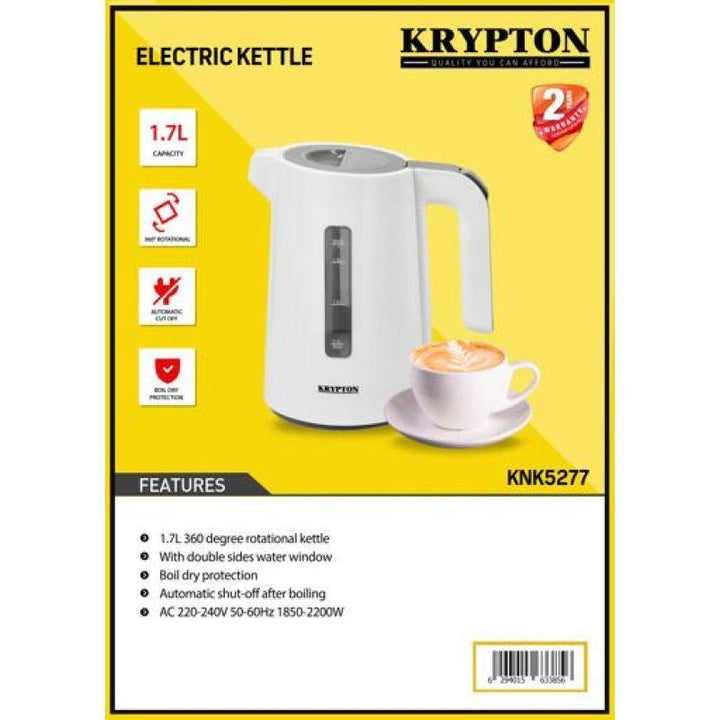 Krypton Electric Kettle - 2200 w - 1.7 L - KNK5277 - Zrafh.com - Your Destination for Baby & Mother Needs in Saudi Arabia