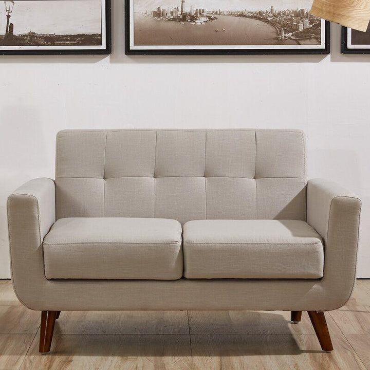 Modern Sleek Linen 2 Seater Sofa - 180x85x85 cm - By Alhome - Zrafh.com - Your Destination for Baby & Mother Needs in Saudi Arabia