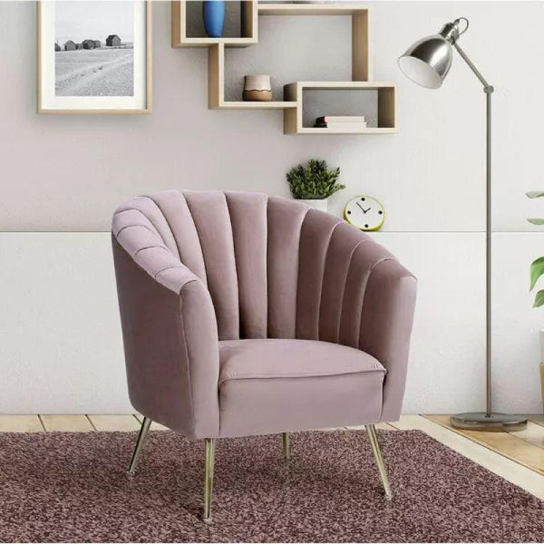 Modern Chic Velvet Arm Chair - 80x85x85 cm - By Alhome - Zrafh.com - Your Destination for Baby & Mother Needs in Saudi Arabia