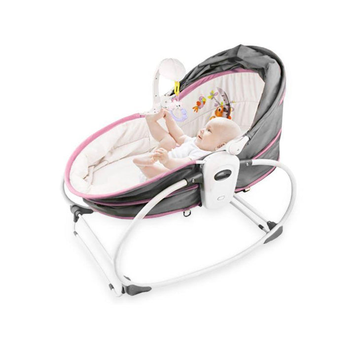 Teknum 5 In 1 Cozy Rocker Bassinet With Awning And Mosquito Net - Zrafh.com - Your Destination for Baby & Mother Needs in Saudi Arabia