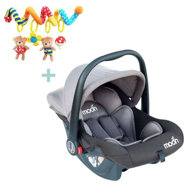 Moon Bibo Infant Car Seat - Grey & Animal Spiral Activity Toy - Bears - Zrafh.com - Your Destination for Baby & Mother Needs in Saudi Arabia