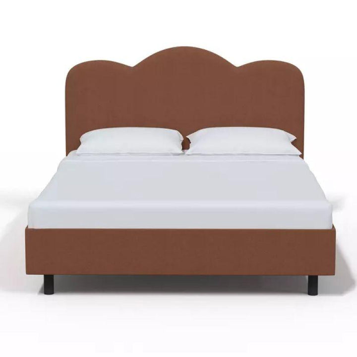 Supreme Comfort: Swedish Wood King Bed - Regal Brown Luxury (160x200x140) by Alhome - Zrafh.com - Your Destination for Baby & Mother Needs in Saudi Arabia