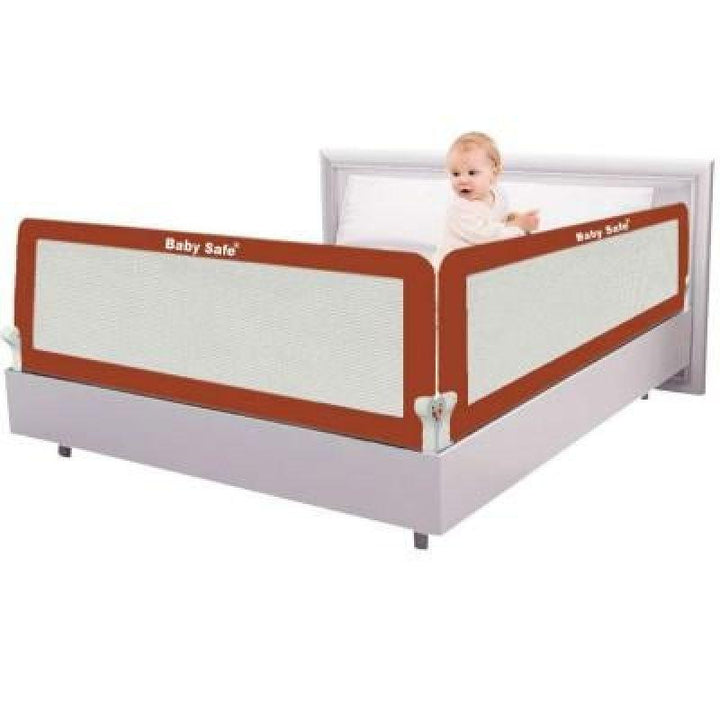 Baby Safe Safety Bed Rail XL-(150X42cm) - BROWN - ZRAFH