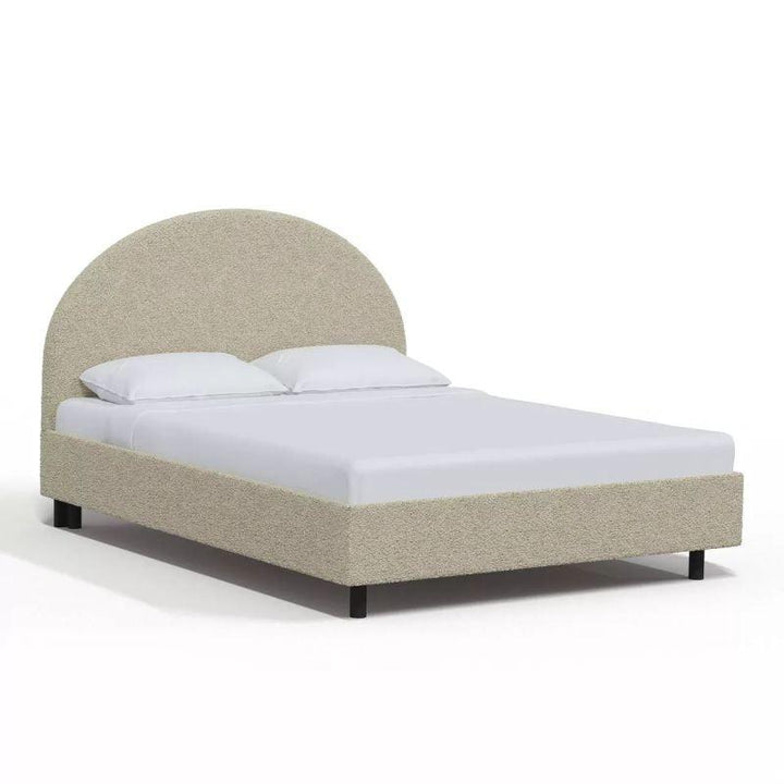 Majestic Beige Harmony: Swedish Wood Super King Bed (200x200x140) by Alhome - Zrafh.com - Your Destination for Baby & Mother Needs in Saudi Arabia