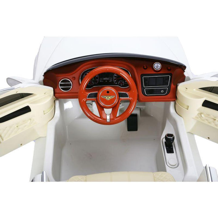 Amla - Bentley Battery Car with Remote Control - White - JJ2158RW - Zrafh.com - Your Destination for Baby & Mother Needs in Saudi Arabia