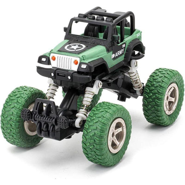 Little Story - Kids Toy Pull Back Climbing Jeep - Green - Zrafh.com - Your Destination for Baby & Mother Needs in Saudi Arabia