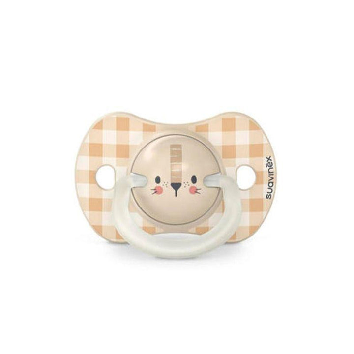 Suavinex Night Physiological Soother - 0-6 Months - 2 Pieces - Lion - Zrafh.com - Your Destination for Baby & Mother Needs in Saudi Arabia