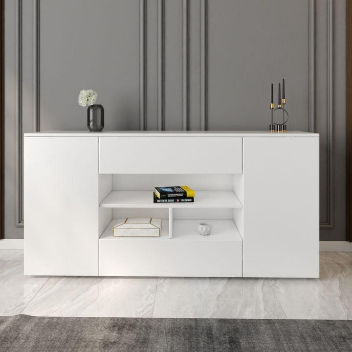 White Console Storage Unit By Alhome - Zrafh.com - Your Destination for Baby & Mother Needs in Saudi Arabia