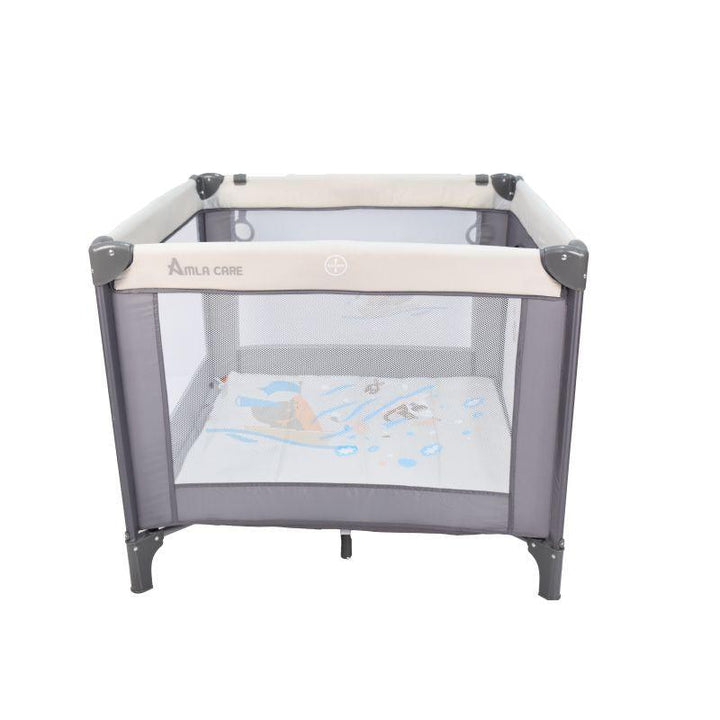 Amla Square Children's Play Yard - Gray - Zrafh.com - Your Destination for Baby & Mother Needs in Saudi Arabia