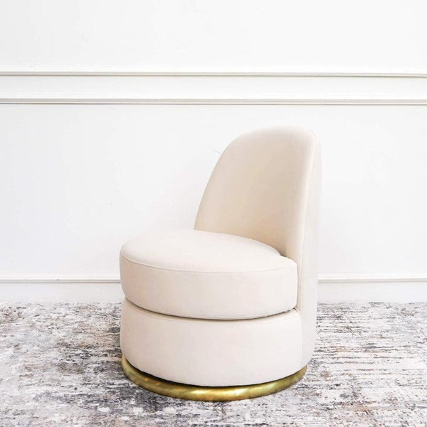 Velvet Accent Chair in Delicate Beige By Alhome - Zrafh.com - Your Destination for Baby & Mother Needs in Saudi Arabia