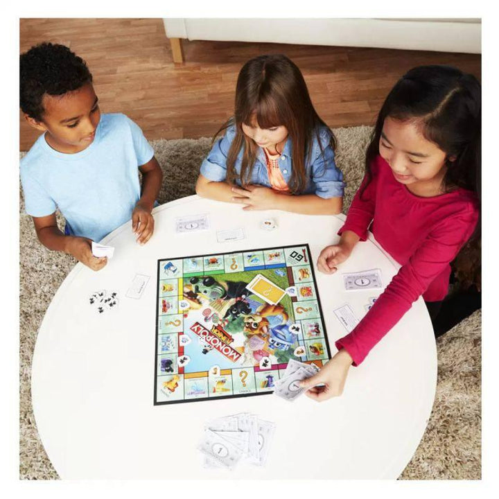 Monopoly Junior Board Game For 4 Players Families And Kids Ages 7 And Up - ZRAFH