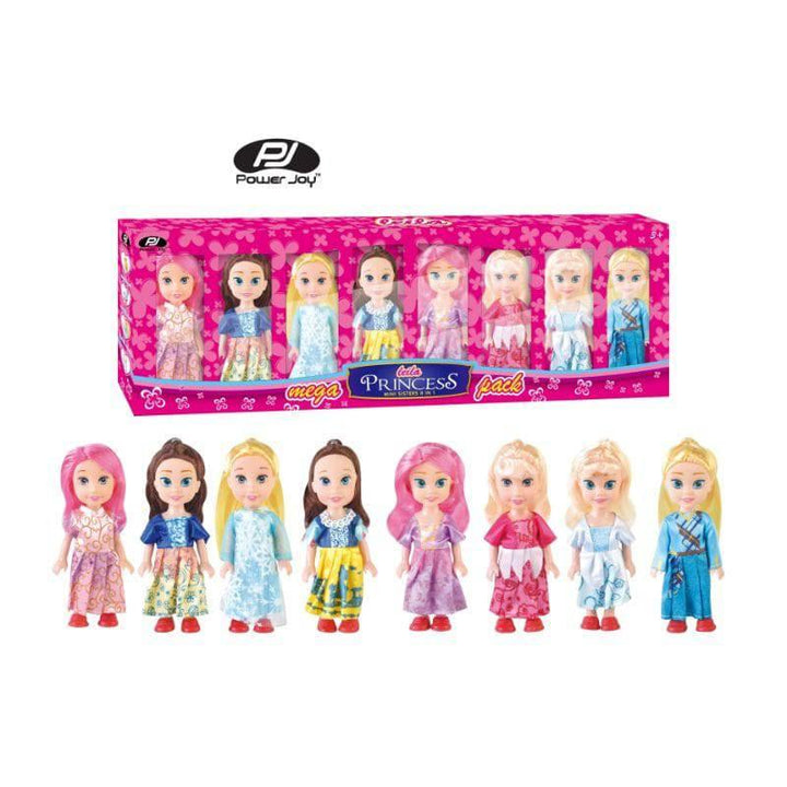 Leila Princess Mini Sisters Dolls 8 Pcs Pack - 40.5x51x36.5 Cm - ZRAFH