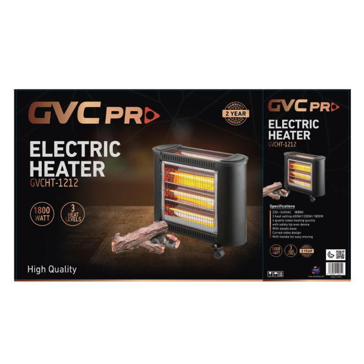 GVC Pro decorative electric heater - 4 candles - 2400 watts - GVCHT-1212 - Zrafh.com - Your Destination for Baby & Mother Needs in Saudi Arabia