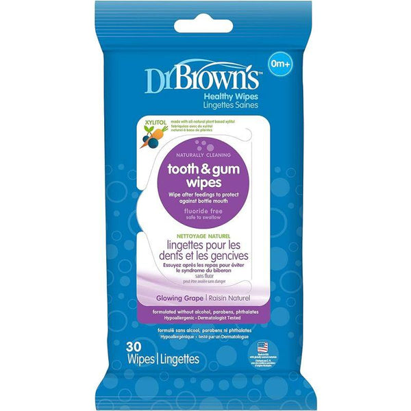 Dr. Brown's Tooth & Gum Wipes - 30 pack - Zrafh.com - Your Destination for Baby & Mother Needs in Saudi Arabia