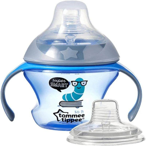 Tommee Tippee Transition Cup - 4-7 Months - Blue - 200 gram - Zrafh.com - Your Destination for Baby & Mother Needs in Saudi Arabia