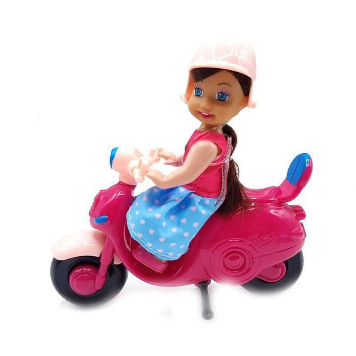 Fashion Cute Doll Scooter Playset - 16x6x16 cm - 31-86040-6 - ZRAFH