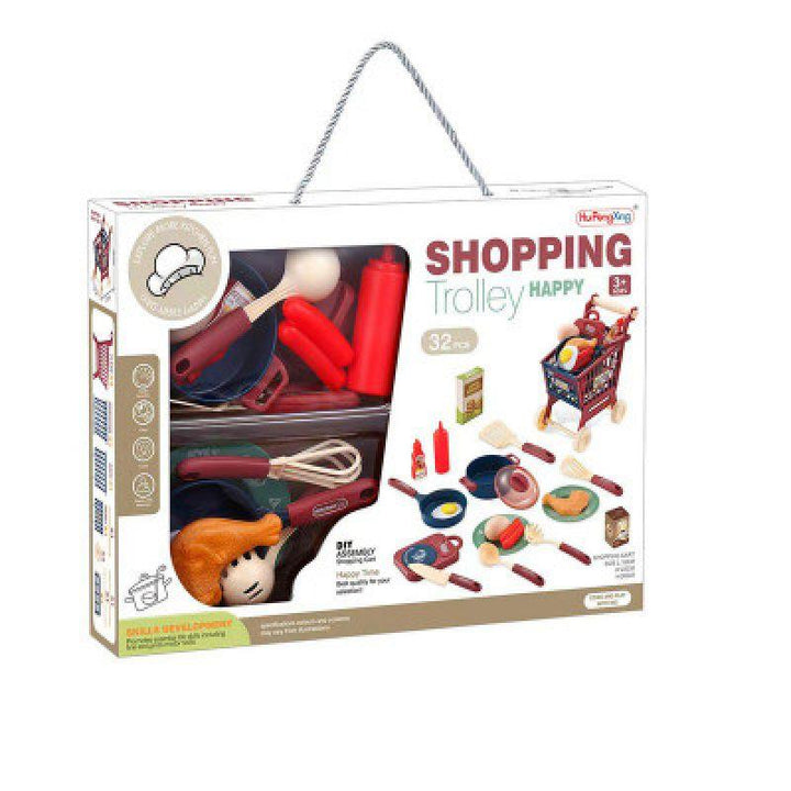 Baby Love Shopping cart with kitchenware - Zrafh.com - Your Destination for Baby & Mother Needs in Saudi Arabia