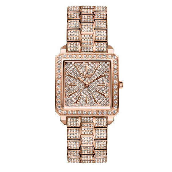 JBW Women's Crystal Watch 0.12 Diamonds - Stainless Steel - Ladies Watch - Rose Gold - J6386 - Zrafh.com - Your Destination for Baby & Mother Needs in Saudi Arabia