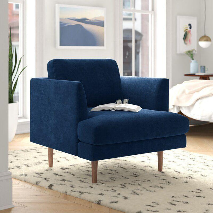 Luxurious Velvet Chair - 85x57x85 cm - By Alhome - Zrafh.com - Your Destination for Baby & Mother Needs in Saudi Arabia