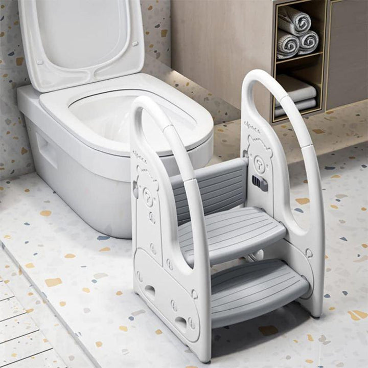 Eazy Kids 3 Step Stool - Grey - Zrafh.com - Your Destination for Baby & Mother Needs in Saudi Arabia