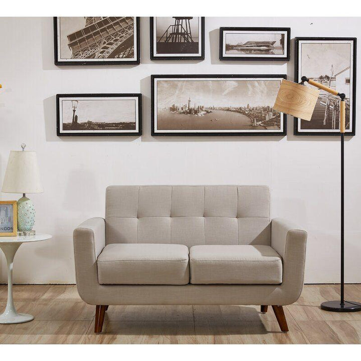 Modern Sleek Linen 2 Seater Sofa - 180x85x85 cm - By Alhome - Zrafh.com - Your Destination for Baby & Mother Needs in Saudi Arabia