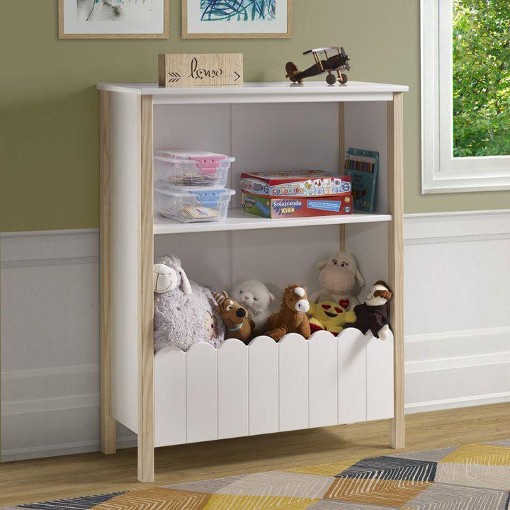 Kids Bookcase: 89x35x116 Wood, White by Alhome - Zrafh.com - Your Destination for Baby & Mother Needs in Saudi Arabia