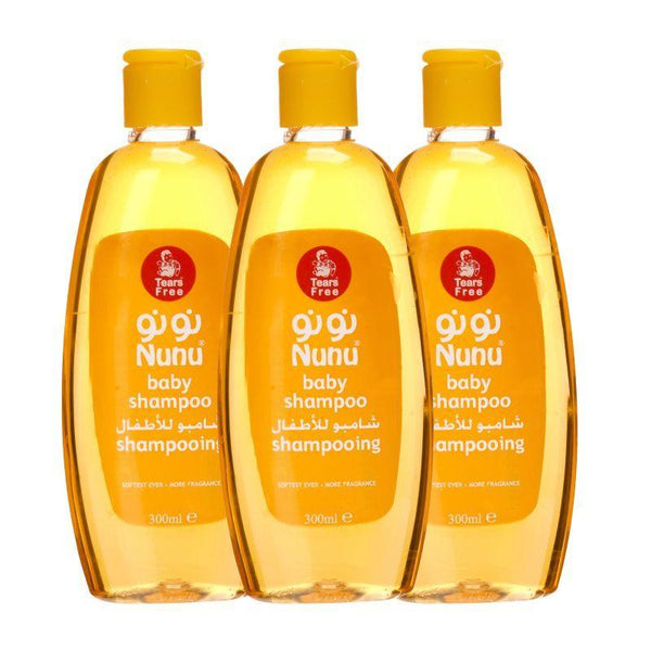 Nunu Baby Shampoo - 300 ml - 3 Pieces - ZRAFH