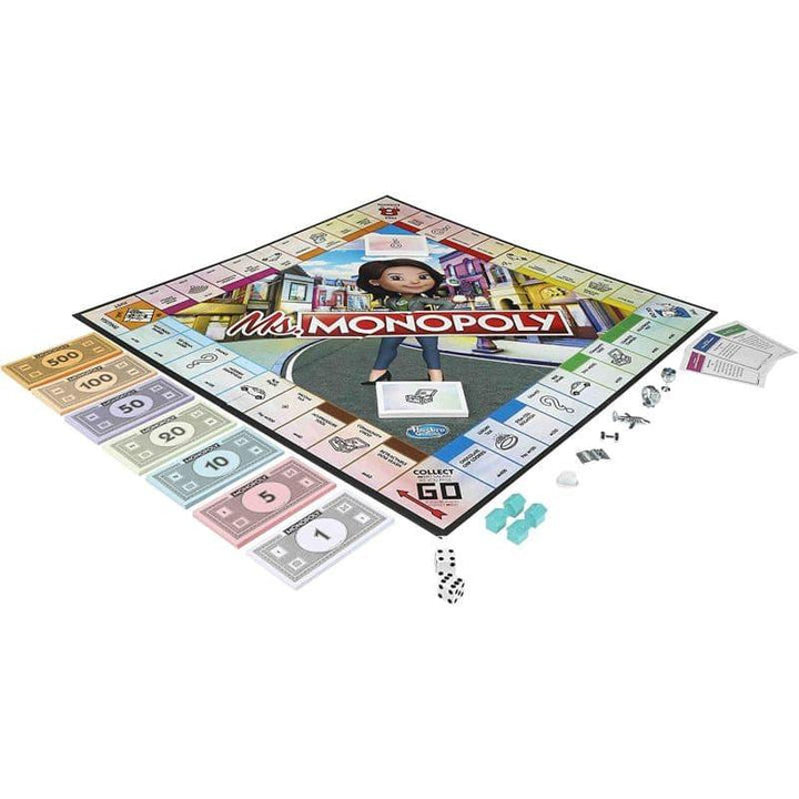 Monopoly Ms.Monopoly Board Game - Ages 8 & Up - ZRAFH