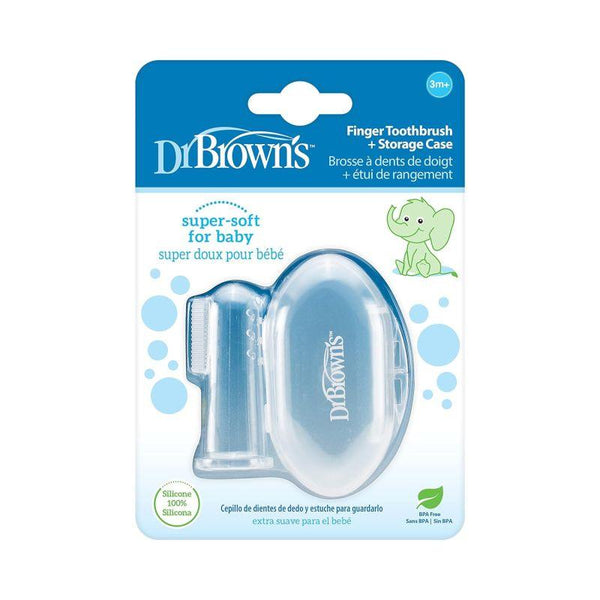 Dr. Brown's Finger Toothbrush Silicone - Zrafh.com - Your Destination for Baby & Mother Needs in Saudi Arabia