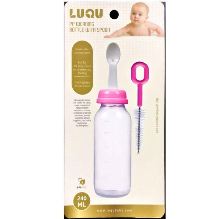 Luqu Food Feeder With Spoon - 240Ml - ZRAFH